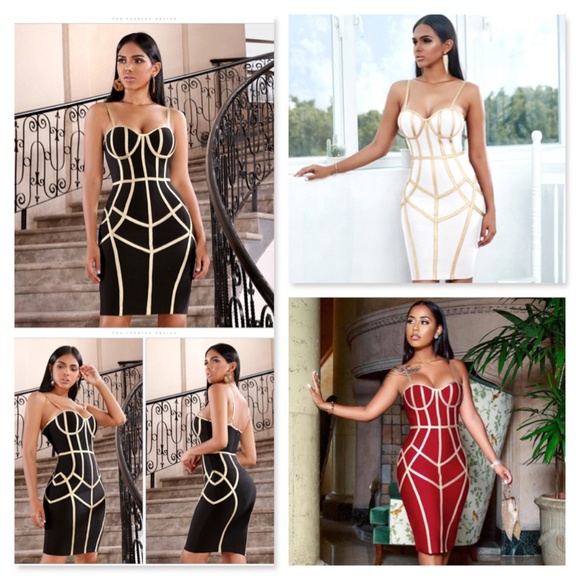 🎥 Bandage Contrast Trim Slim Dress in Turquoise - Picture 8 of 15